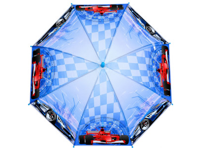 Дитяча парасолька "Гонки" MK 5798(Light-Blue-1) тростина 605 см діаметр 83 см