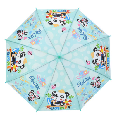 Дитяча парасолька "Panda Summer" MK 5801(Green) довжина 67 см тростина 605 см діаметр 84 см спиця 47 см