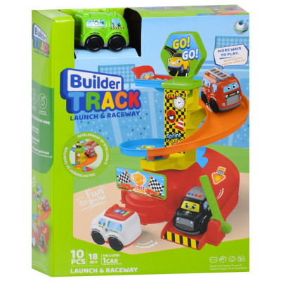 Дитячий ігровий гараж-автотрек 099-1(Green) машинка 75 см 10 деталей