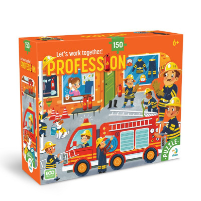 Пазл дитячий "Професії. Пожежник" 300702 150 елементів