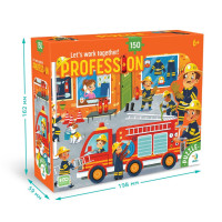 Пазл дитячий "Професії. Пожежник" 300702 150 елементів