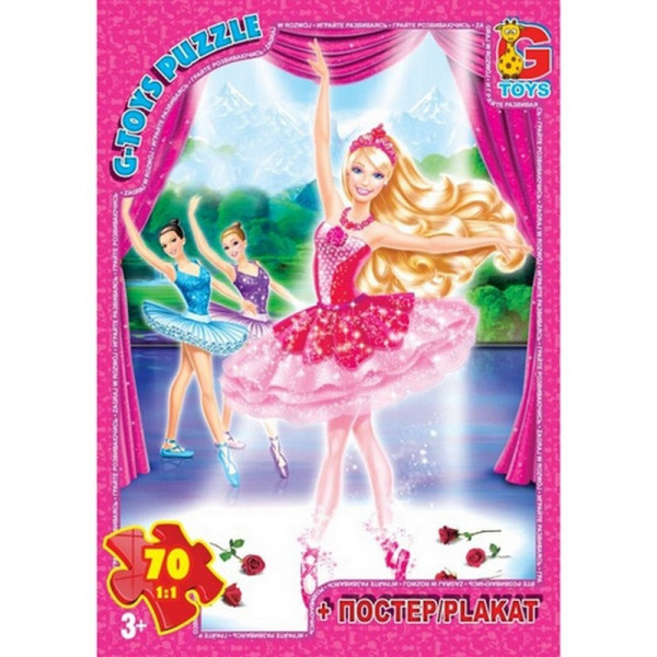 Дитячий пазл "Barbie" BA003 плакат 70 елементів