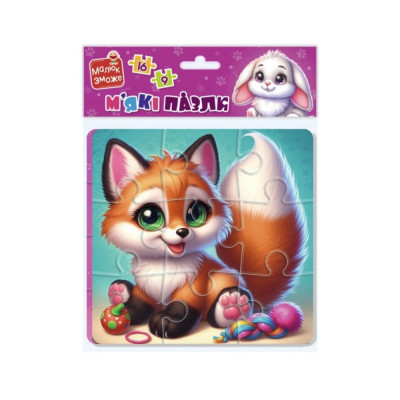 Дитячий мякий пазл "Зайчик та лисичка" VT1102-35 25 елементів