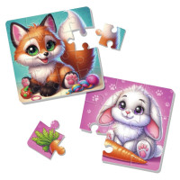 Дитячий мякий пазл "Зайчик та лисичка" VT1102-35 25 елементів