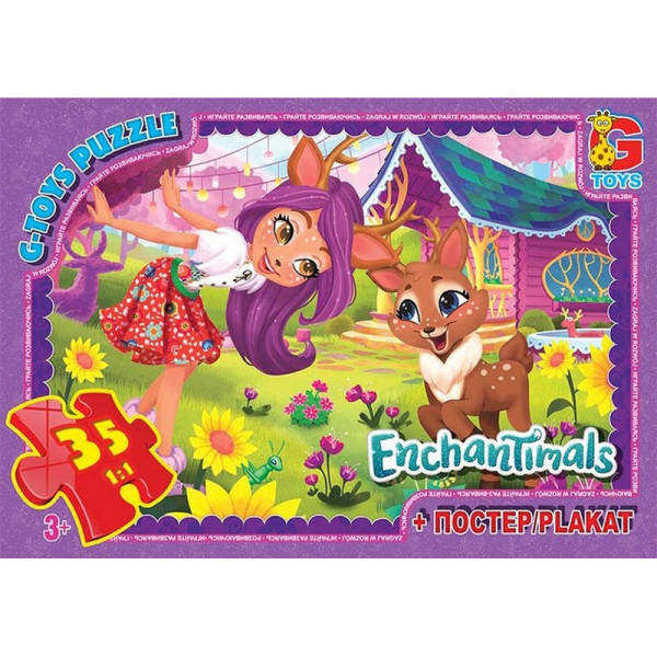 Дитячий пазл класичний "Enchantimals" EA211 постер 35 елементів Дитячий пазл класичний "Enchantimals" EA211 постер 35 елементів