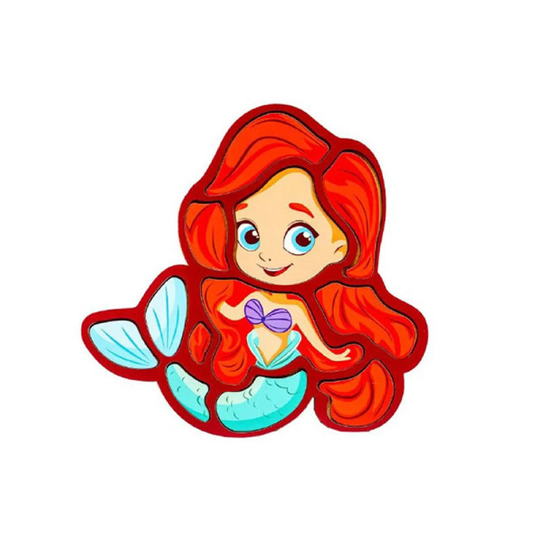 Дитячий пазл-вкладиш "Русалка" Puz-22965 12 елементів