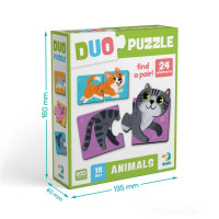 Дитячий пазл "ДУО-Тваринки-половинки" 300689 24 елемента