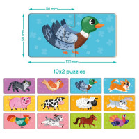 Дитячий пазл "ДУО-Тваринки-половинки" 300689 24 елемента