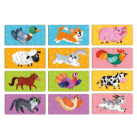 Дитячий пазл "ДУО-Тваринки-половинки" 300689 24 елемента