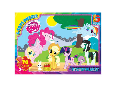 Дитячий пазл "My little Pony" MLP002 постер 70 елементів