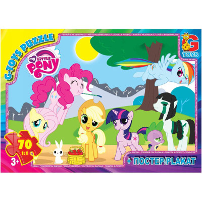 Дитячий пазл "My little Pony" MLP002 постер 70 елементів