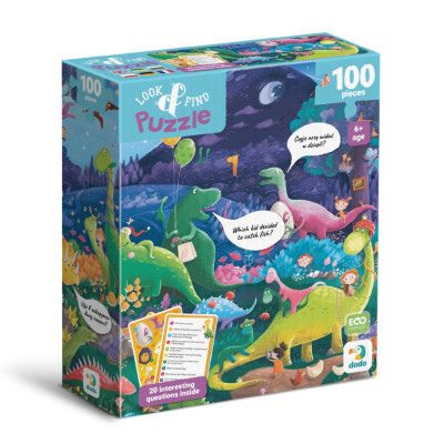 Дитячий пазл Шукай та знаходь "Країна динозаврів" 300669 100 елементів Дитячий пазл Шукай та знаходь "Країна динозаврів" 300669 100 елементів