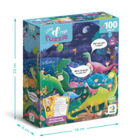Дитячий пазл Шукай та знаходь "Країна динозаврів" 300669 100 елементів