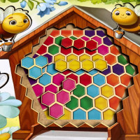 Деревяний пазл-вкладиш "Веселі бджілки" Ubumblebees (ПСД165) PSD165 сортер-тетріс