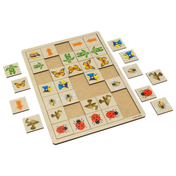 Дерев'яна настільна гра "Вкажіть напрямок - 2" Ubumblebees (ПСФ007) PSF007 пазл-сортер Дерев'яна настільна гра "Вкажіть напрямок - 2" Ubumblebees (ПСФ007) PSF007 пазл-сортер