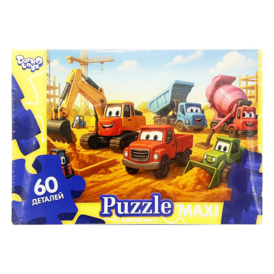 Дитячі пазли-максі "Будівельні машинки" Mx60-12-07 60 елементів