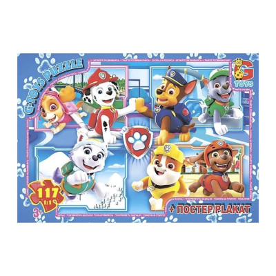Пазли дитячі "Paw Patrol" Цуценячий патруль PW0860 117 елементів