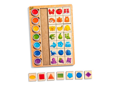 Деревяний пазл-вкладиш "Асоціації кольори" (ПСД268) PSD268