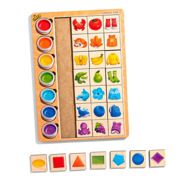 Дерев'яний пазл-вкладиш "Асоціації кольори" (ПСД268) PSD268 Дерев'яний пазл-вкладиш "Асоціації кольори" (ПСД268) PSD268