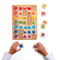 Деревяний пазл-вкладиш "Асоціації кольори" (ПСД268) PSD268