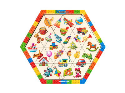 Деревяний пазл-вкладиш "Іграшки" PSF023