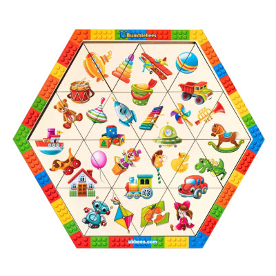 Деревяний пазл-вкладиш "Іграшки" PSF023