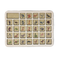 Деревяний пазл-вкладиш "Звірята" 3240-04-001 розмір 33х25 см