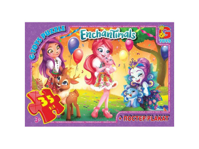 Дитячий пазл класичний "Enchantimals" EA212 постер 35 елементів