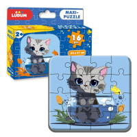 Дитячі пазл "Котик 1" Maxi-Puzzle ME5032-02 16 елементів 23х21 см Дитячі пазл "Котик 1" Maxi-Puzzle ME5032-02 16 елементів 23х21 см