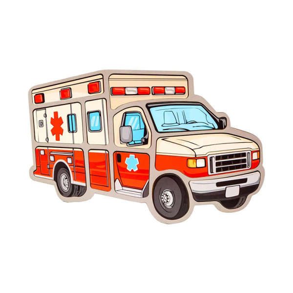 Дитячий пазл-вкладиш "Швидка" Puz-22969 12 елементів