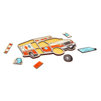 Дитячий пазл-вкладиш "Швидка" Puz-22969 12 елементів