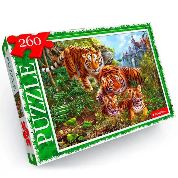 Пазл "Тигри" Danko Toys C260-13-02 260 ел. Пазл "Тигри" Danko Toys C260-13-02 260 ел.