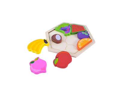 Дитячий дерев’яний пазл вкладиш "Фрукти" C9441-4