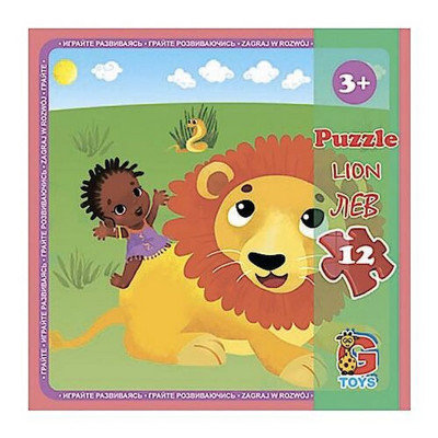 Дитячий пазл "Зоопарк" LZ02 12 елементів 20 х 21 см