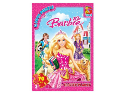 Дитячий пазл "Barbie" BA013 плакат 70 елементів