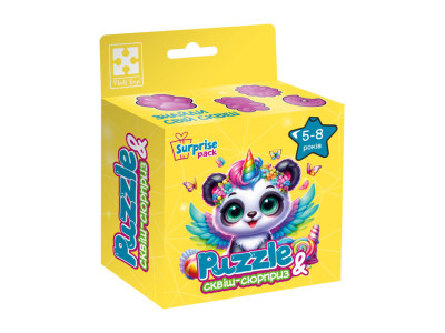Дитячі пазли з сюрпризом "Панда-єдиноріжка" VT 8030-09 180 деталей