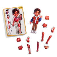 Деревяний пазл-вкладиш "Анатомія людини - хлопчик-2" (ПСД261) PSD261 будова тіла