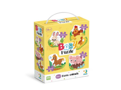 Дитячий пазл 4 в 1 "Baby puzzle. Сільські тварини" 300686 набір 4 в 1