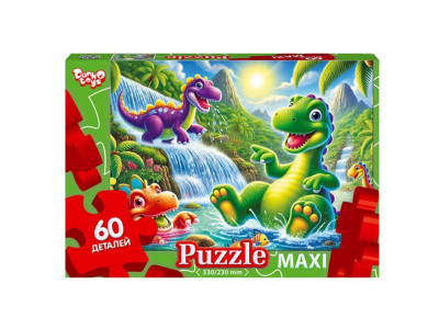 Пазл класичний "Динозаври" Mx60-11-15 60 елементів