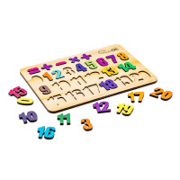 Деревяний пазл-вкладиш "Цифри" Puz-11230 А4 27 елементів