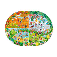 Дитячий віммельпазл "Увесь рік" 300607 100 елементів Дитячий віммельпазл "Увесь рік" 300607 100 елементів