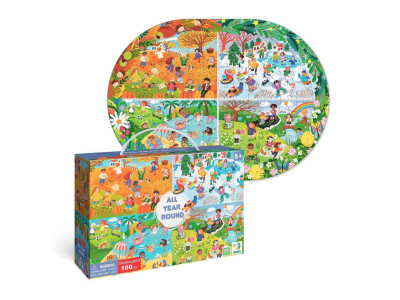 Дитячий віммельпазл "Увесь рік" 300607 100 елементів