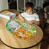 Дитячий віммельпазл "Увесь рік" 300607 100 елементів Дитячий віммельпазл "Увесь рік" 300607 100 елементів