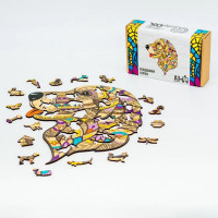 Фігурний деревяний пазл "Відданий Сірко" PuzA3-03519 125 деталей