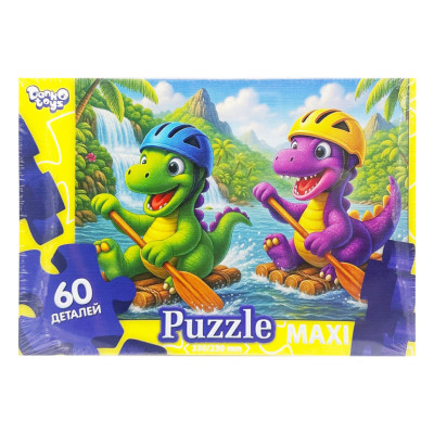 Дитячі пазли-максі "Пригоди динозаврів" Mx60-12-15 60 елементів