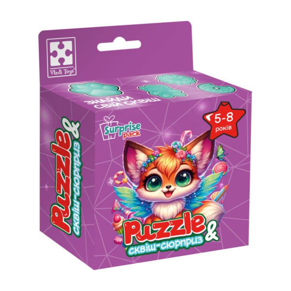 Дитячі пазли з сюрпризом "Лисеня" VT8030-10 180 деталей