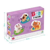 Дитячий Пазл 3 в 1 "Домашні тварини" DoDo 300395 9 ел
