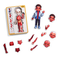 Деревяний пазл-вкладиш "Анатомія людини - хлопчик-3" (ПСД262) PSD262 будова тіла