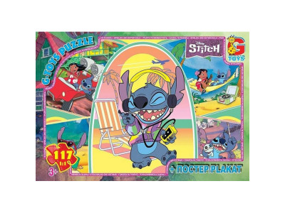 Дитячий пазл "Stitch" SC608 постер 117 елементів Дитячий пазл "Stitch" SC608 постер 117 елементів