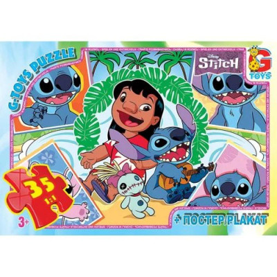 Дитячий пазл "Ліло і Стіч" SC611 постер 35 елементів